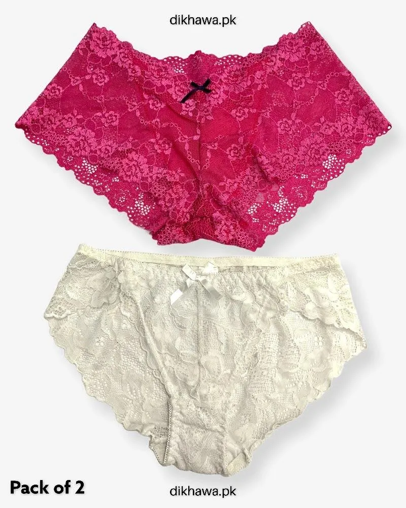 Pack of 2 Imported Stocklot Branded Net Panty Stretchable Net Panty 2021