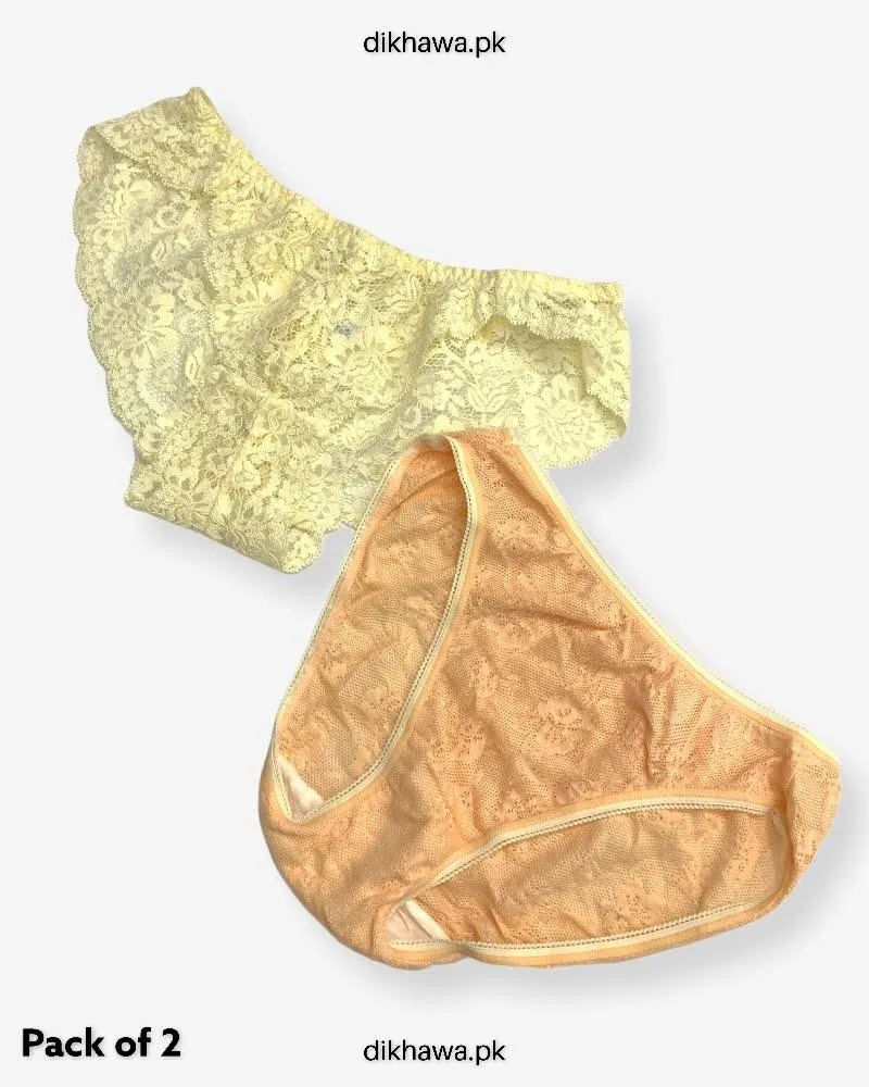 Pack of 2 Imported Stocklot Branded Net Panty Stretchable Net Panty 2021