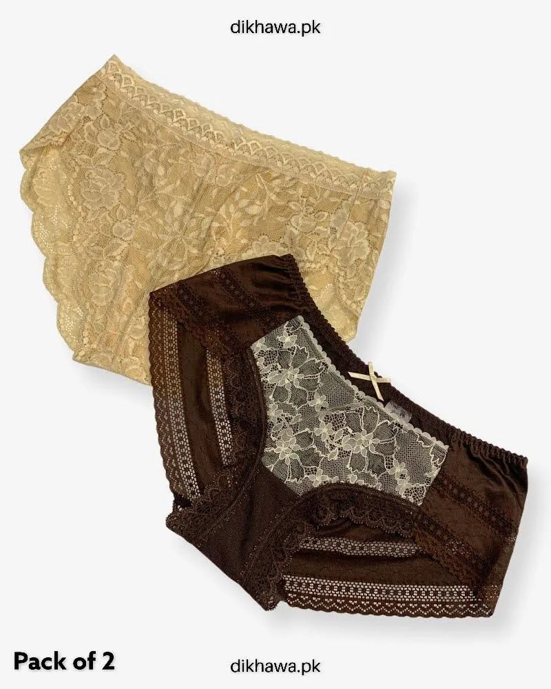 Pack of 2 Imported Stocklot Branded Net Panty Stretchable Net Panty 2021