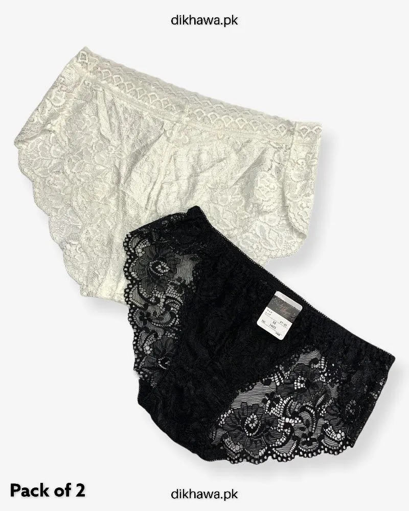 Pack of 2 Imported Stocklot Branded Net Panty Stretchable Net Panty 2021