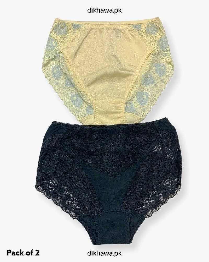 Pack of 2 Imported Stocklot Branded Net Panty Stretchable Net Stretchable Panty 2021