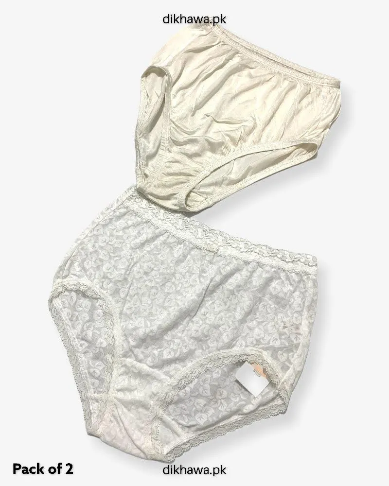 Pack of 2 Imported Stocklot Branded Net Panty Stretchable Net Stretchable Panty 2021