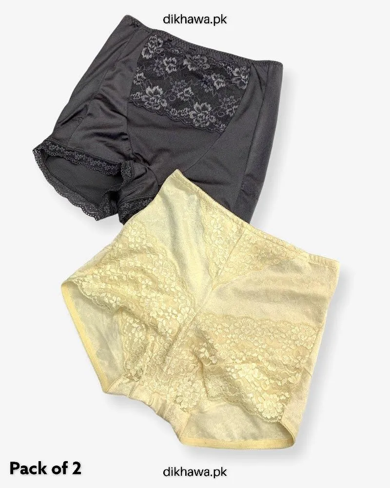 Pack of 2 Imported Stocklot Branded Net Panty Stretchable Net Stretchable Panty 2021