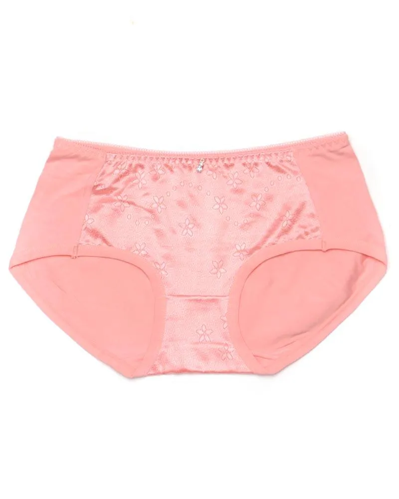 Pack of 3 Fancy Soft Cotton Panty - Mix Colors-KN335