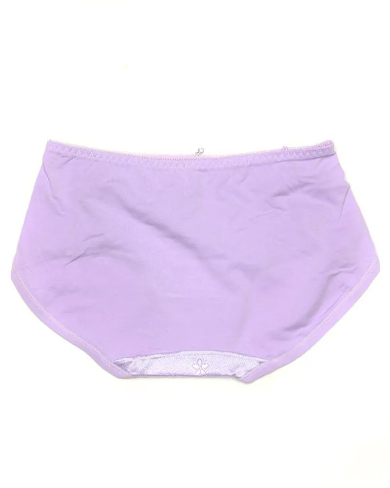 Pack of 3 Fancy Soft Cotton Panty - Mix Colors-KN335