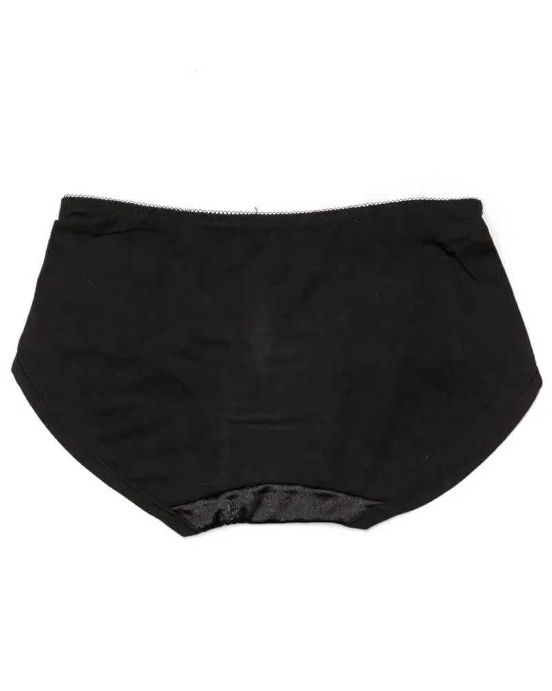 Pack of 3 Fancy Soft Cotton Panty - Mix Colors-KN335