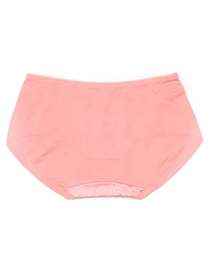 Pack of 3 Fancy Soft Cotton Panty - Mix Colors-KN335