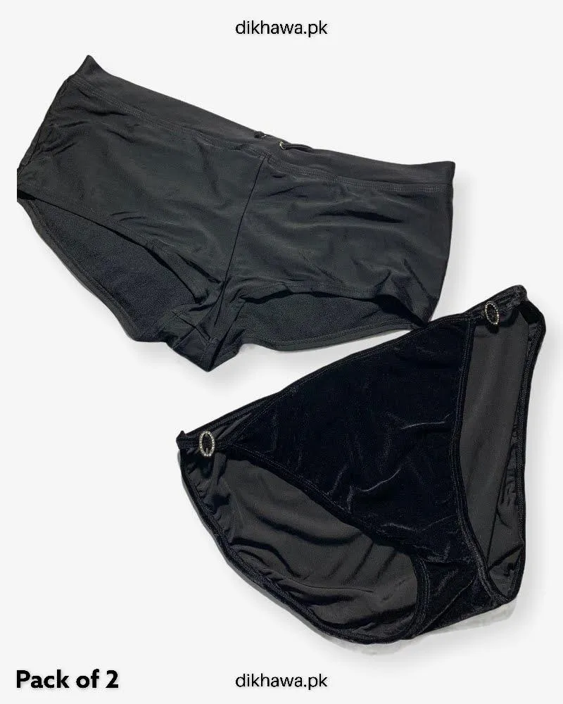 Pack of 3 Imported Stocklot Branded Silk Panty Bikini Style Sexy Sexy Panty Swimwear Panty