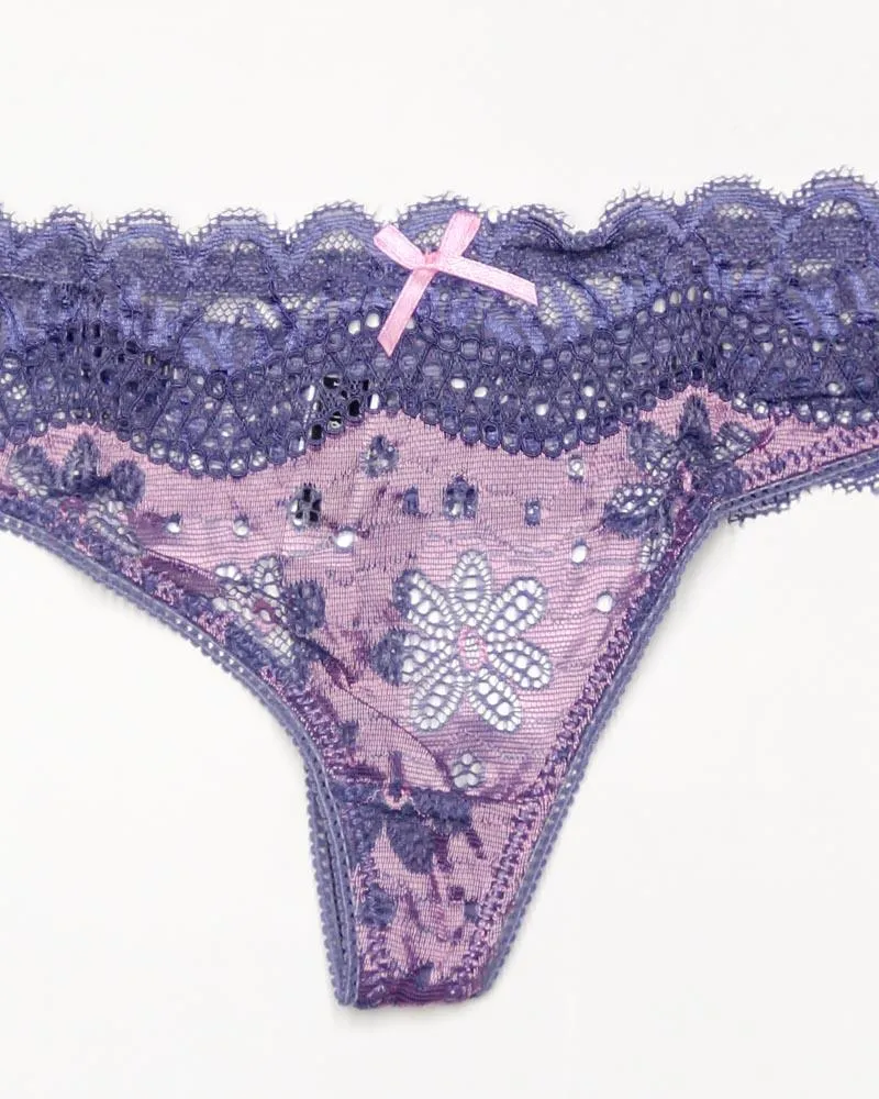 Pack of 3 Sexy Net Panty - Mix Colors & Designs