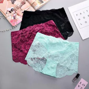 Pack of 3 Sexy Net Panty - SH-640 - Sisterhood - Black White Red Skin