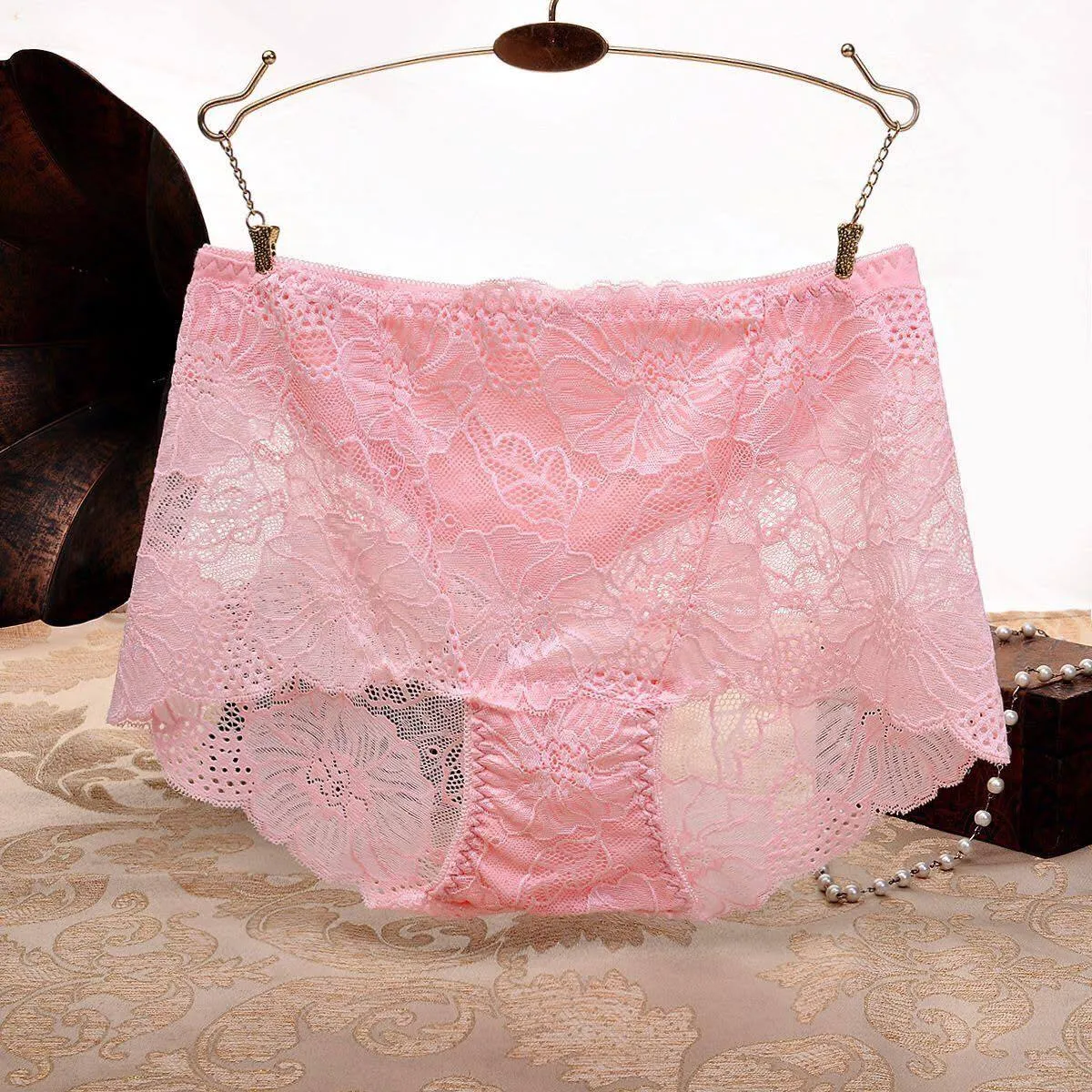 Pack of 3 Sexy Net Panty - SH-640 - Sisterhood - Black White Red Skin