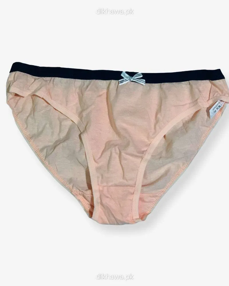 Pack Off 4 129893-A Bikini Underwear Pink By Violet Rose Panty - Cotton Panty