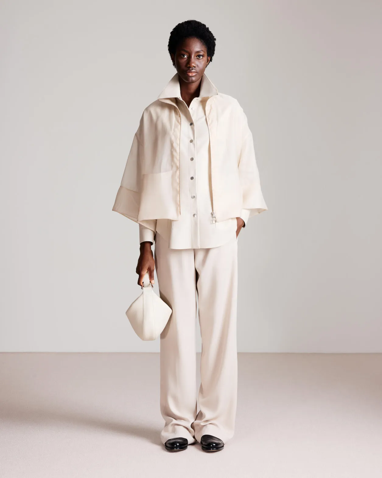 Panama Silk Organza Volume Jacket