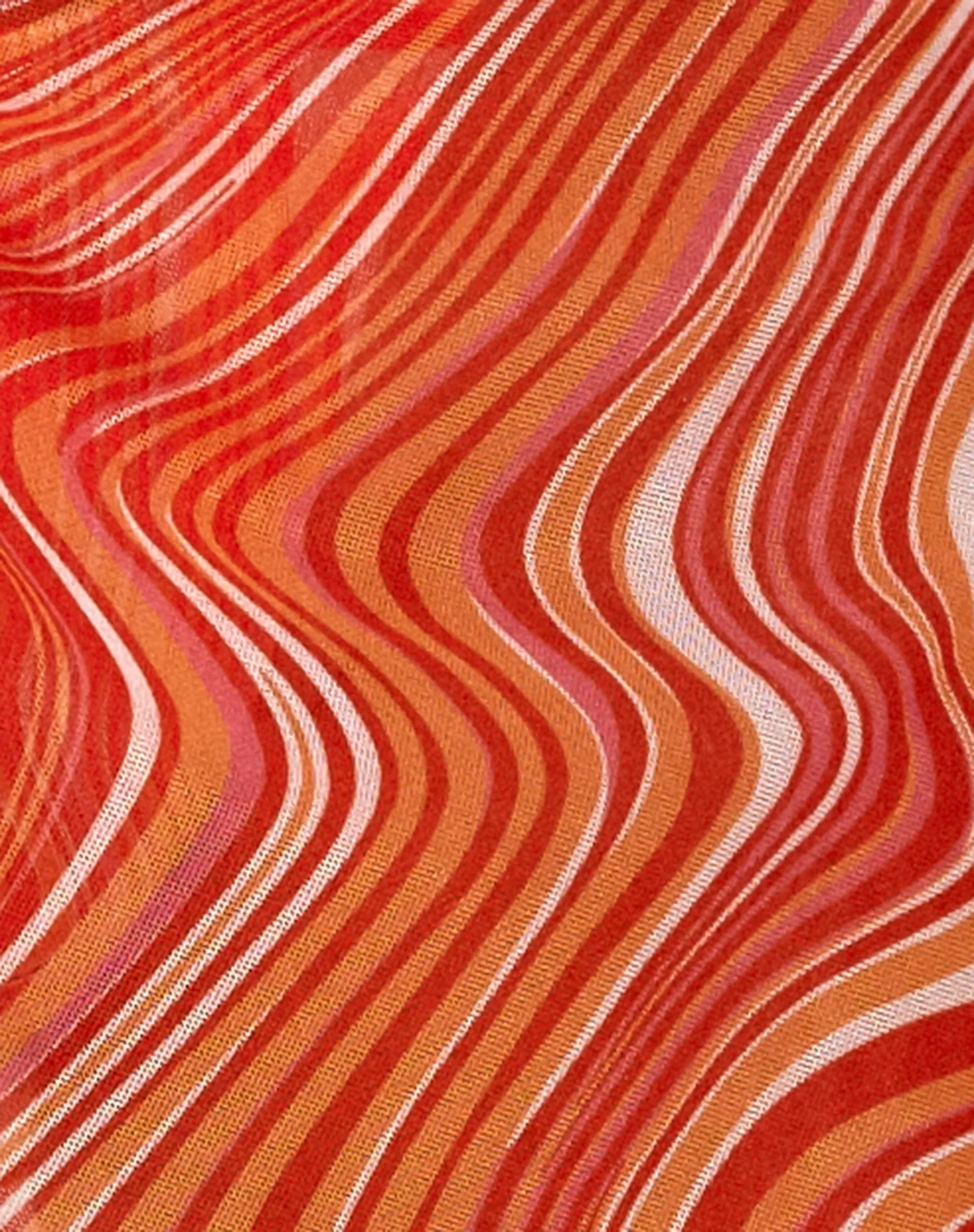 Pao Sarong in 70's Ripple Tangerine