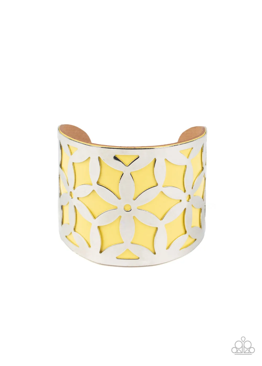Paparazzi Garden Fiesta - Yellow Cuff Bracelet