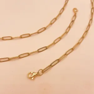 Paperlink Chain Gold Filled Necklace / Choker