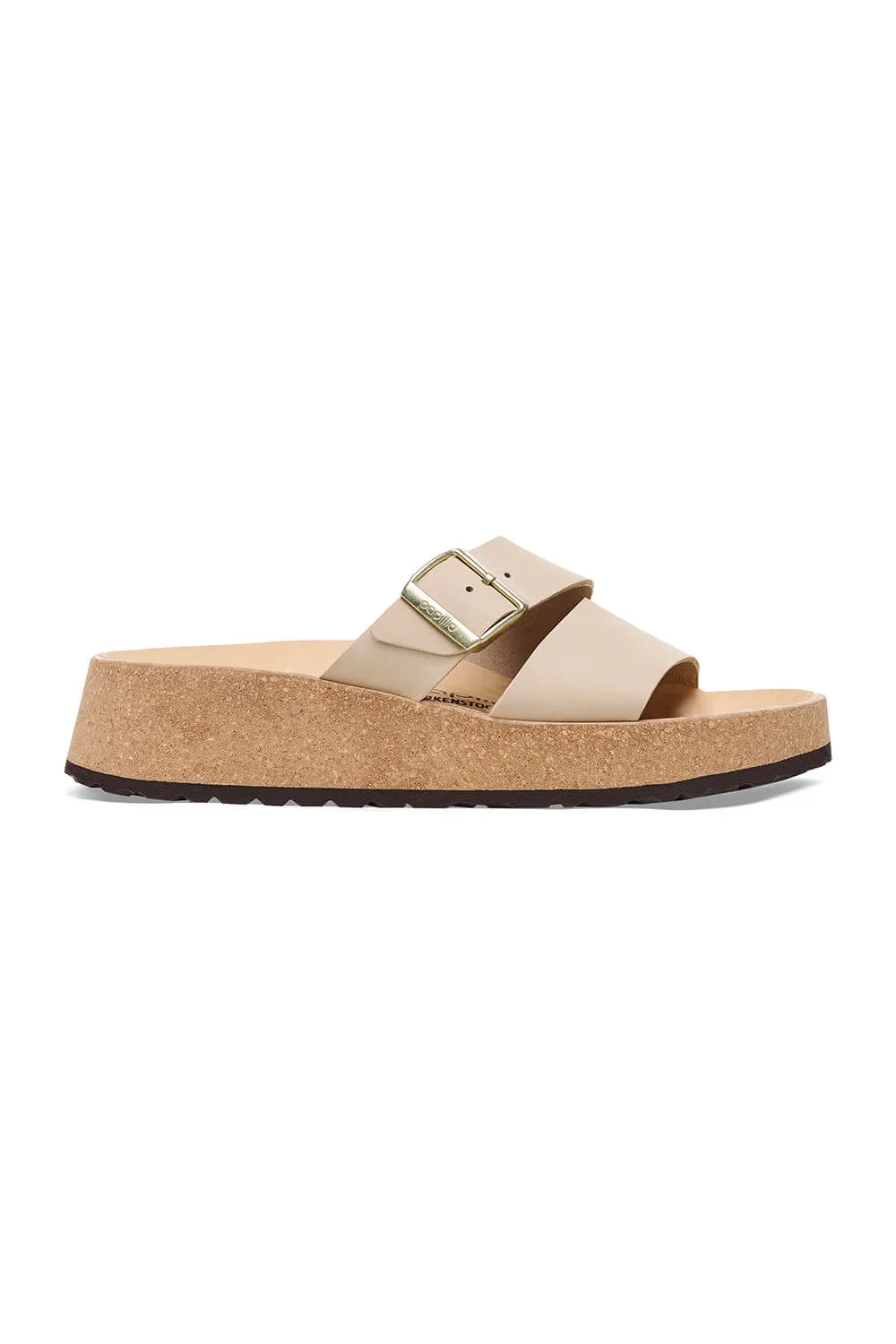 Papillio by Birkenstock Almina Nubuck Sandals for Women in Sandcastle | 1026974