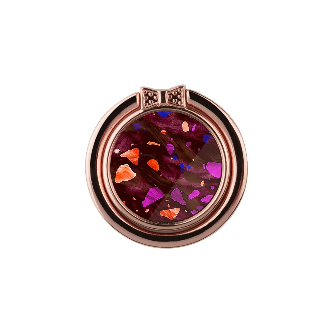 Paprika Terrazzo Gem | Custom Phone Ring Holder  (Non-MagSafe)