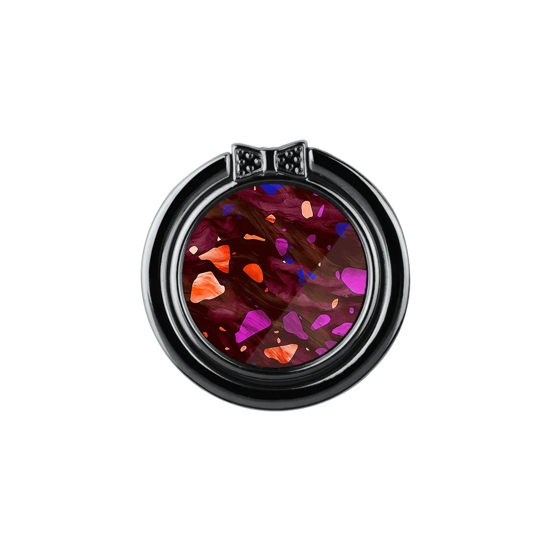 Paprika Terrazzo Gem | Custom Phone Ring Holder  (Non-MagSafe)