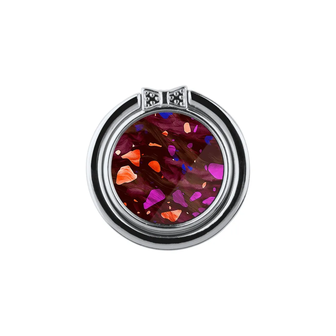 Paprika Terrazzo Gem | Custom Phone Ring Holder  (Non-MagSafe)