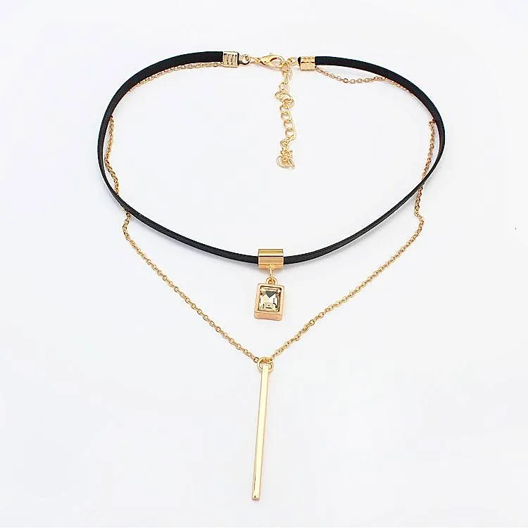 Paris Double-Layer Choker Necklace