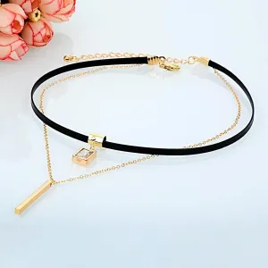 Paris Double-Layer Choker Necklace