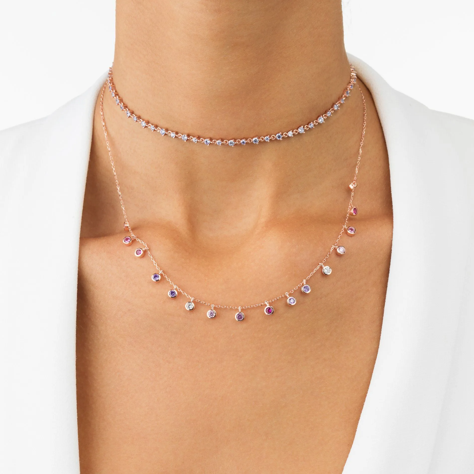 Pastel CZ Choker