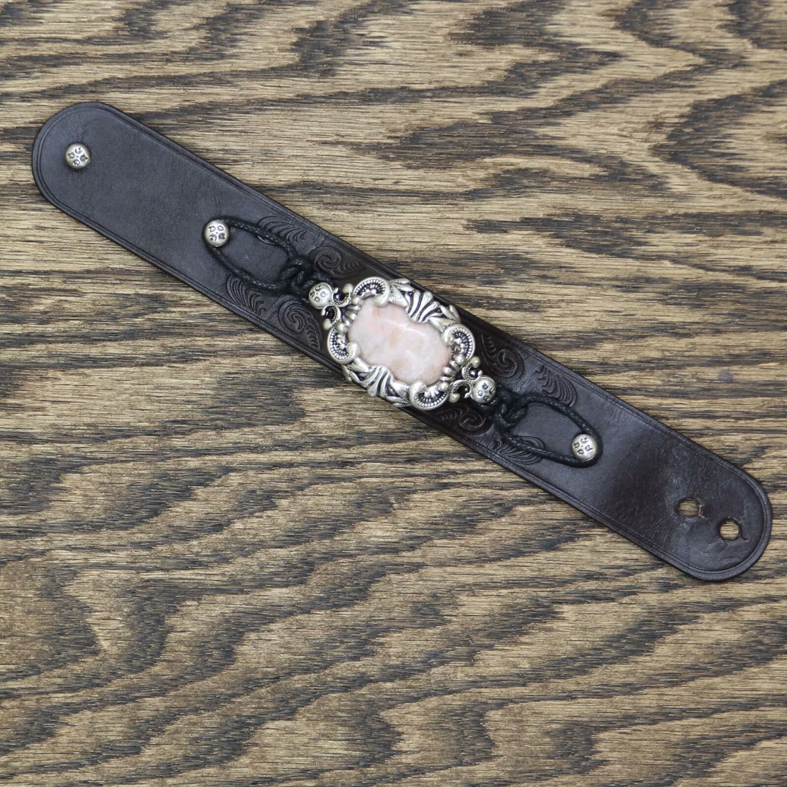 Patricia Nash Women's Lucinda Leather Strap Cuff Bracelet