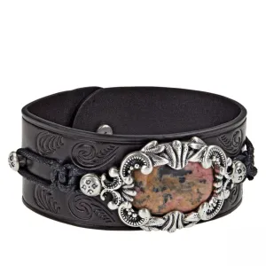 Patricia Nash Women's Lucinda Leather Strap Cuff Bracelet