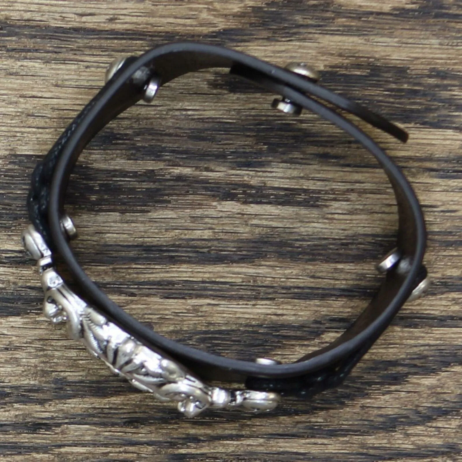 Patricia Nash Women's Lucinda Leather Strap Cuff Bracelet