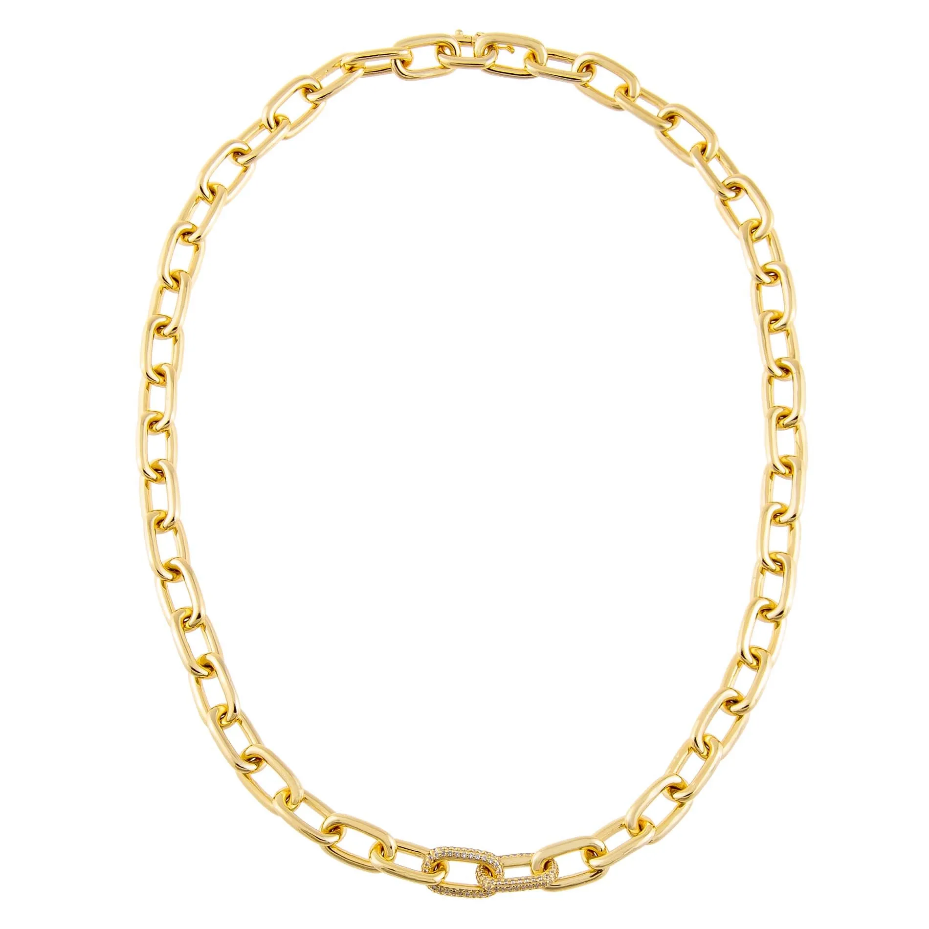 Pavé Chain Necklace