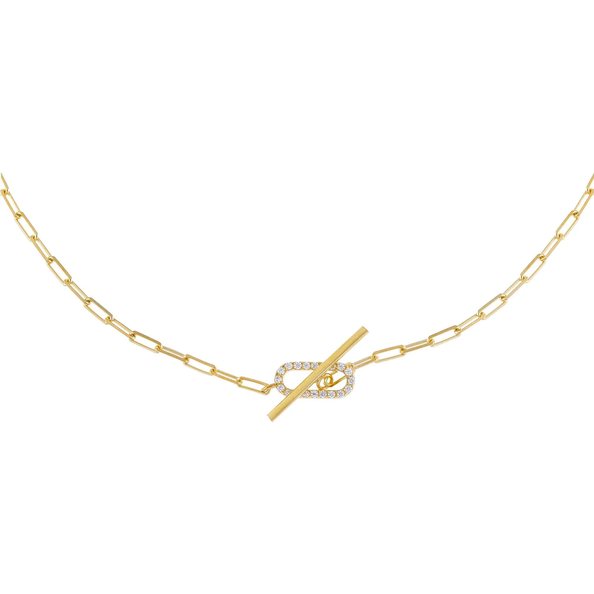 Pavé Chain Toggle Choker