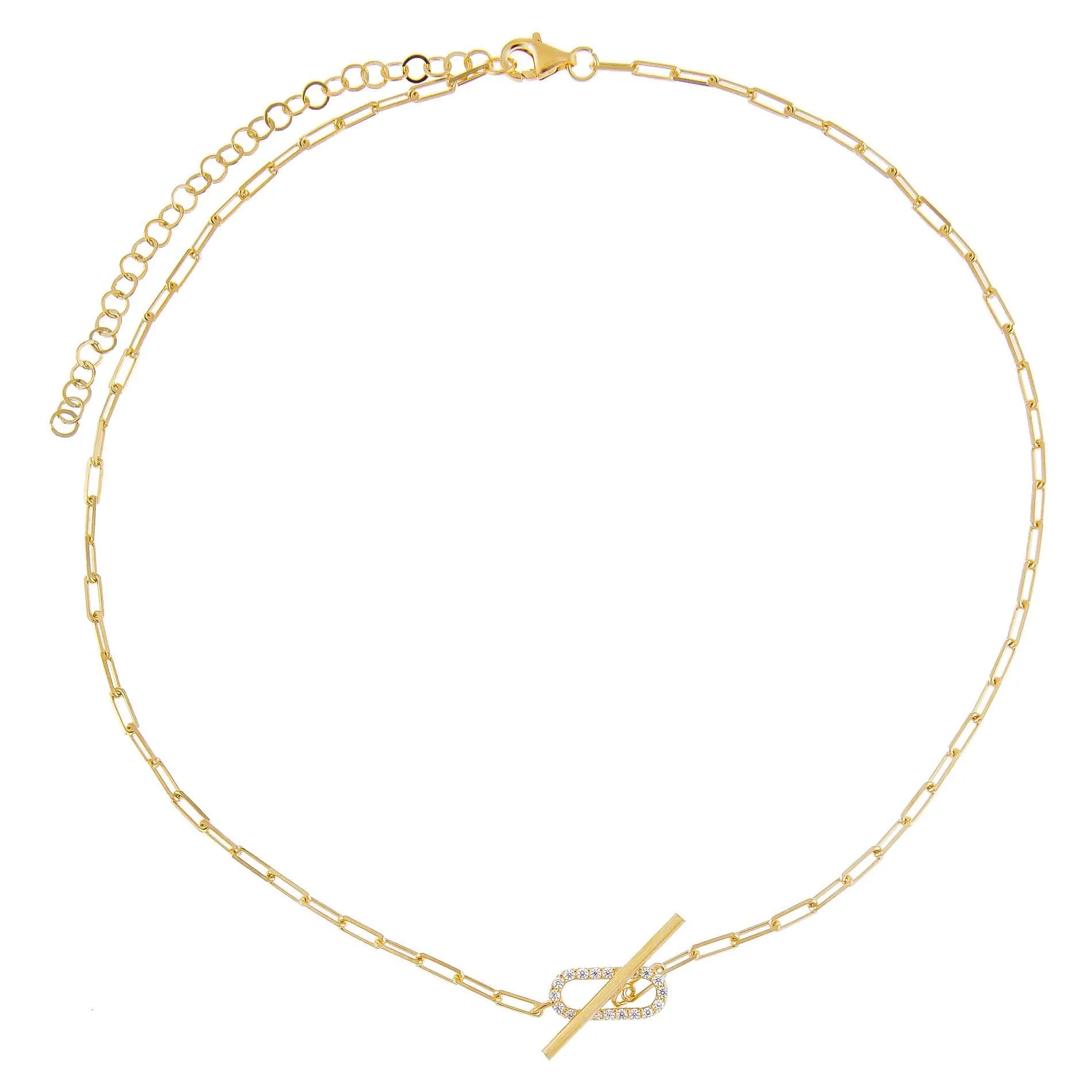 Pavé Chain Toggle Choker