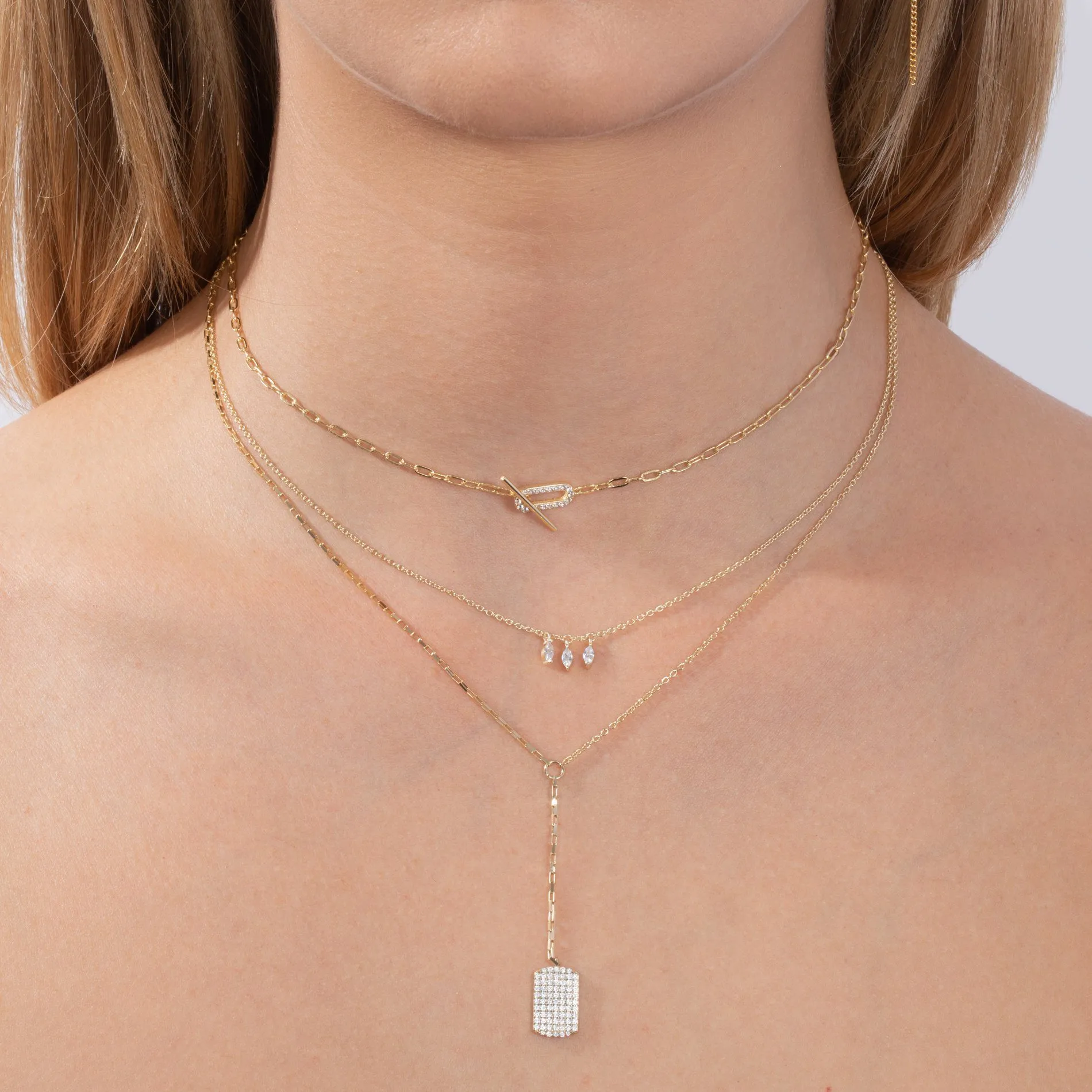 Pavé Chain Toggle Choker