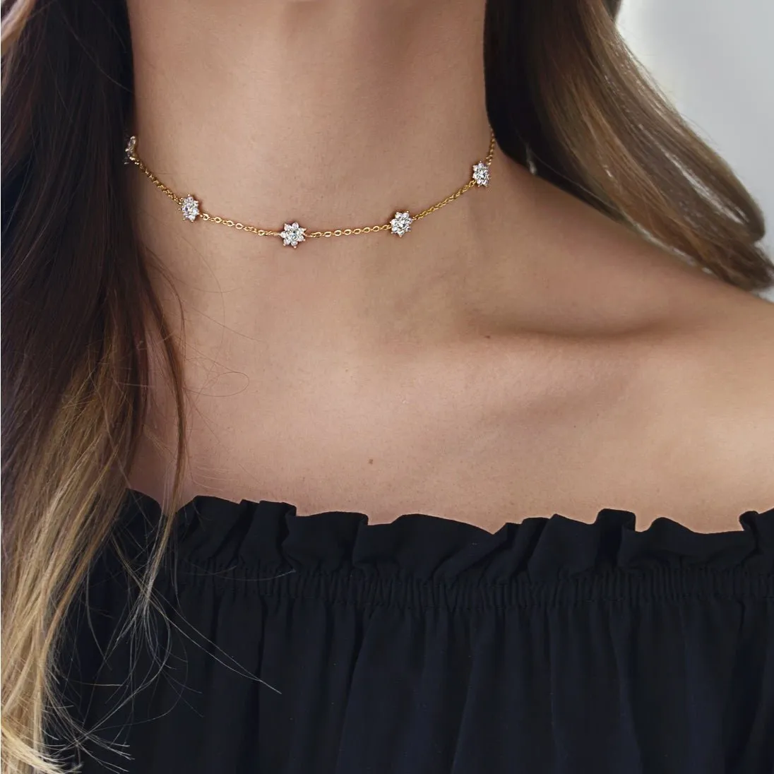 Pavé Crystal Choker