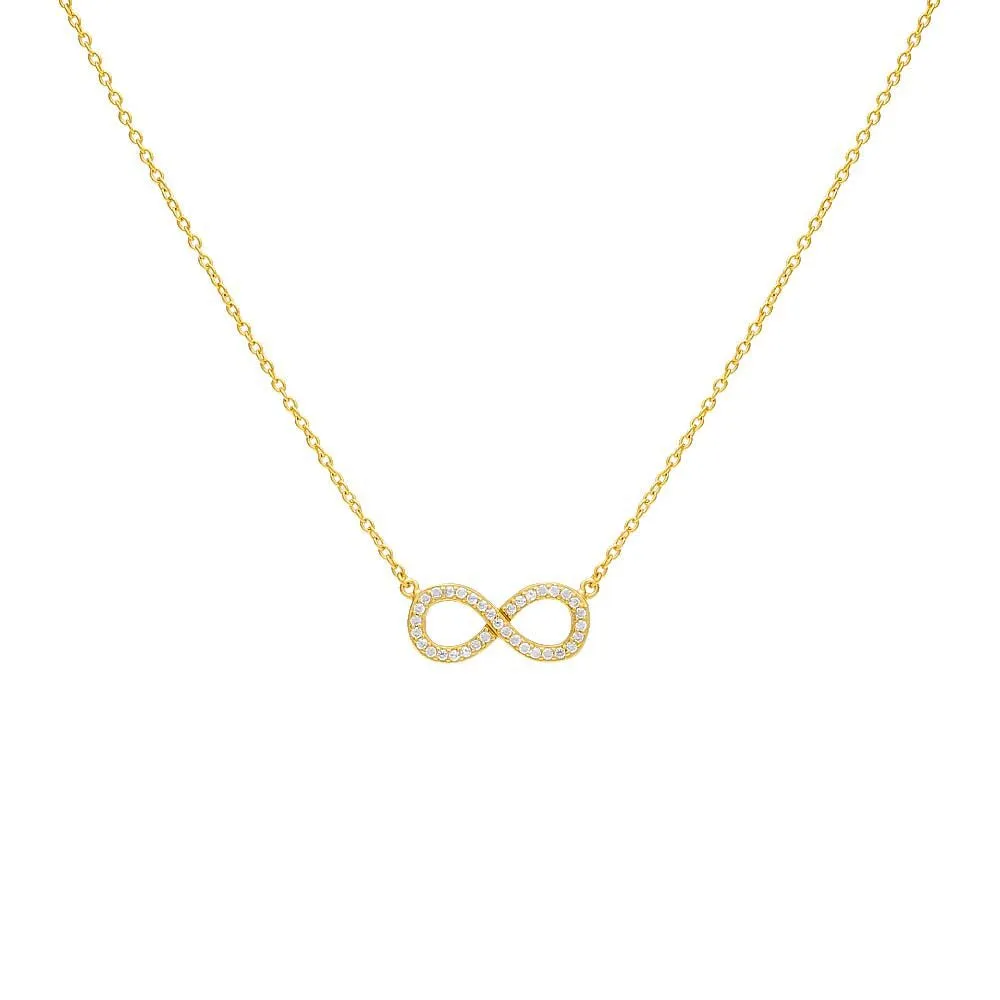 Pavé Infinity Necklace