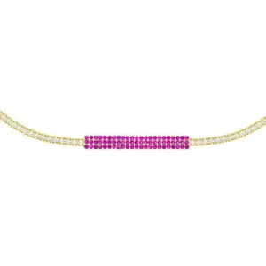 Pavé Tennis Bar Choker