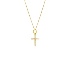 Pave Cross Necklace
