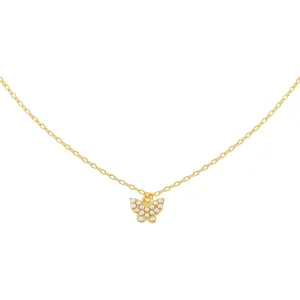 Pearl Dainty Butterfly Necklace