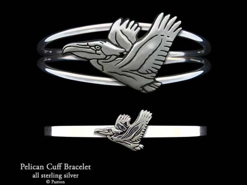 Pelican Cuff Bracelet Sterling Silver