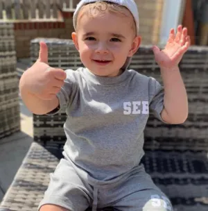 Personalised All Grey Summer Set