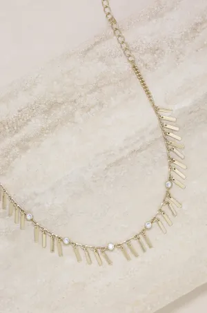 Piano Keys 18k Gold Plated Choker