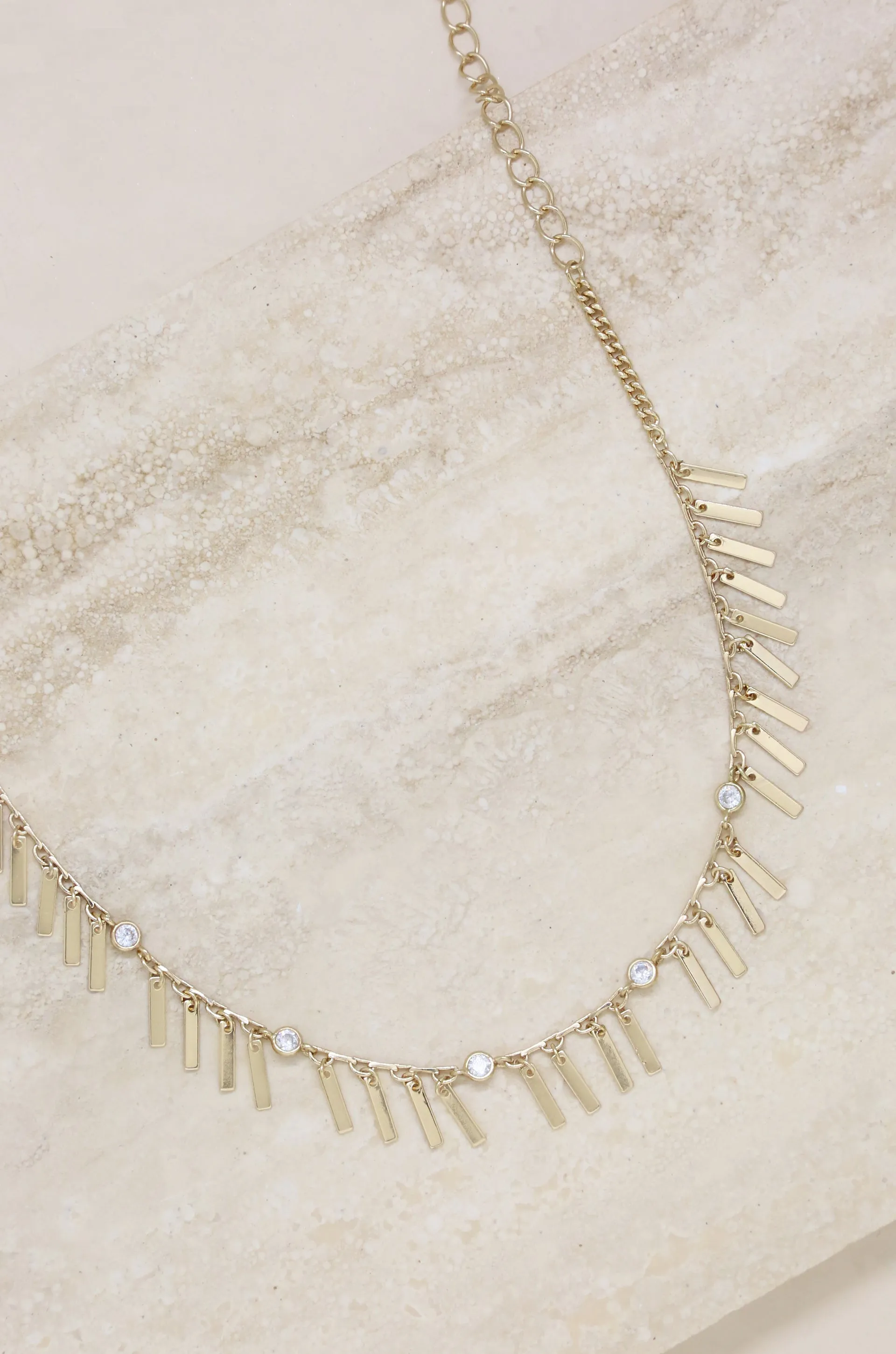 Piano Keys 18k Gold Plated Choker
