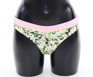 Pink Floral Bikini Bottom Swimwear Beachwear