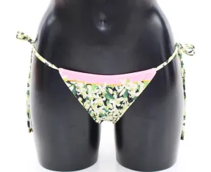 Pink Floral Bikini Bottom Swimwear Beachwear