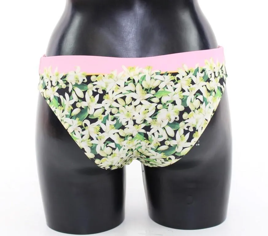 Pink Floral Bikini Bottom Swimwear Beachwear
