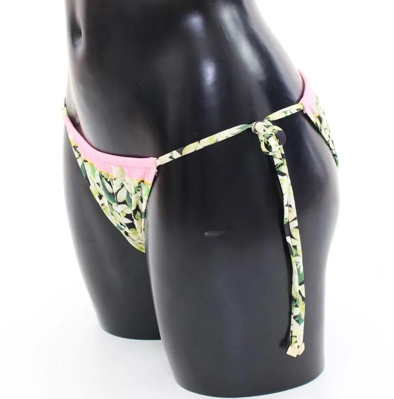 Pink Floral Bikini Bottom Swimwear Beachwear