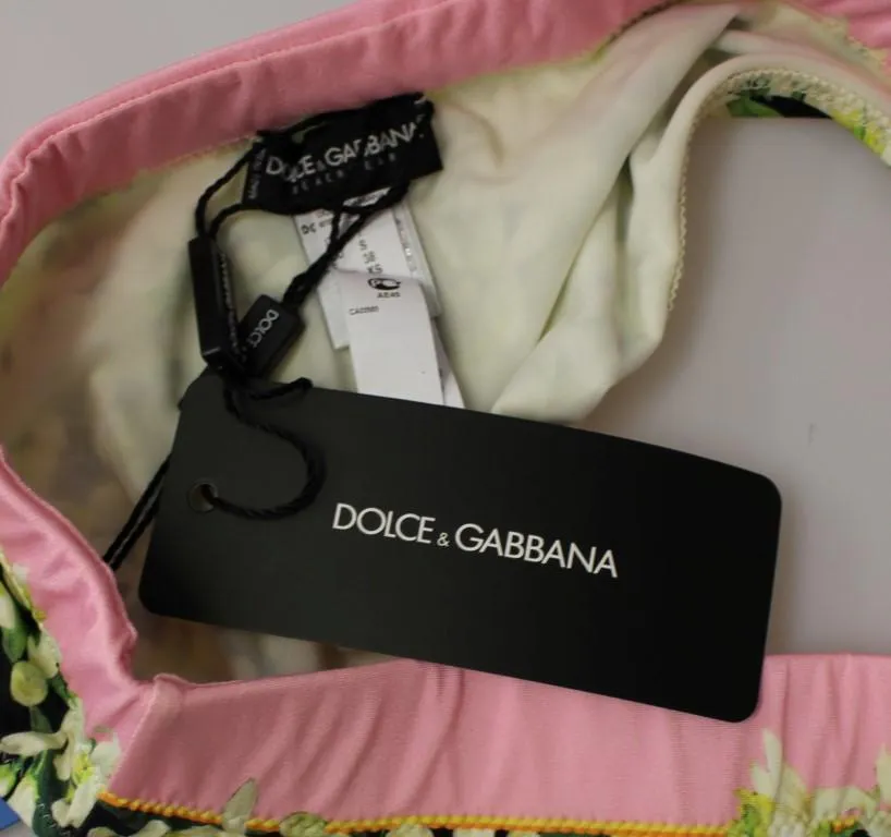 Pink Floral Bikini Bottom Swimwear Beachwear