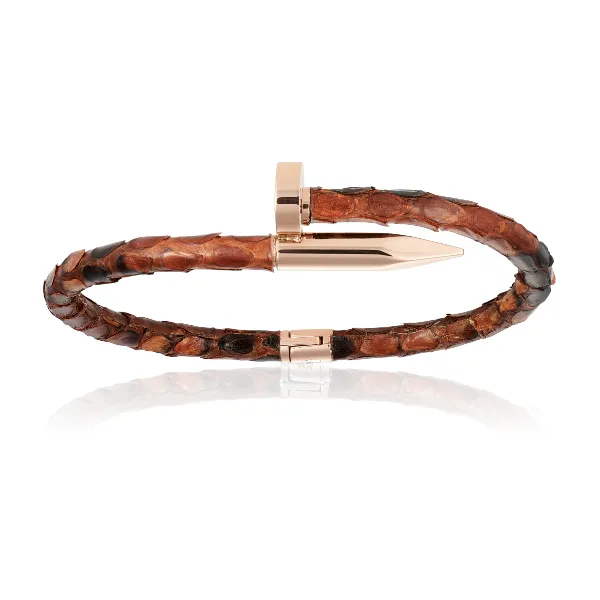 Pink Gold Studs Beaded Bracelet Combination