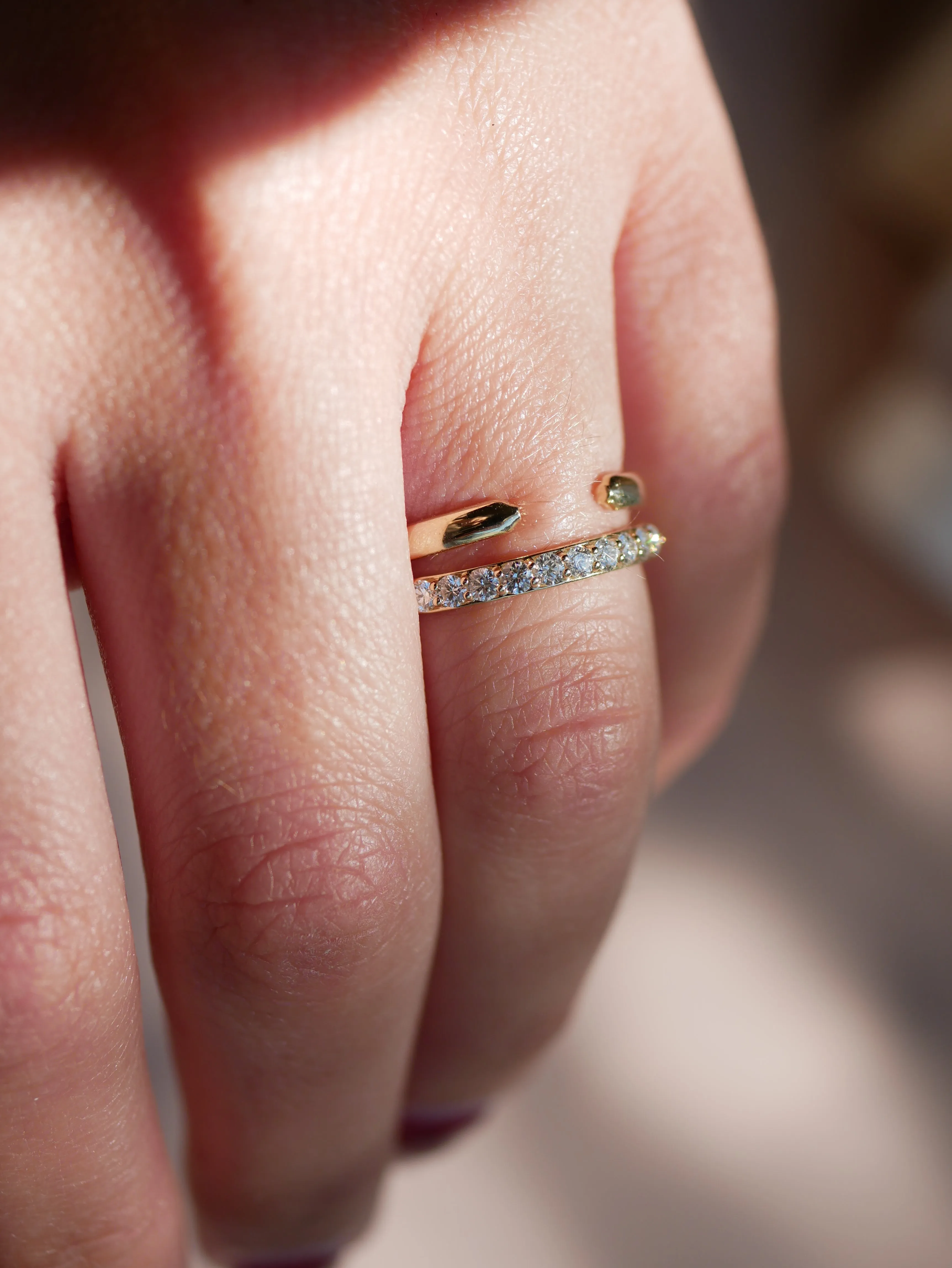 Plain Chubby Cuff Ring